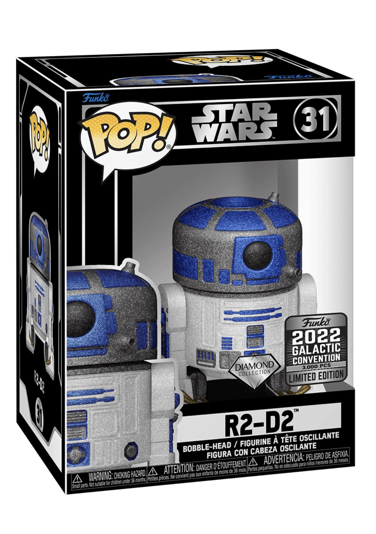 Pop Star Wars : R2-D2 Diamond # 31 - Galactic Convention 2022 (5000ex)