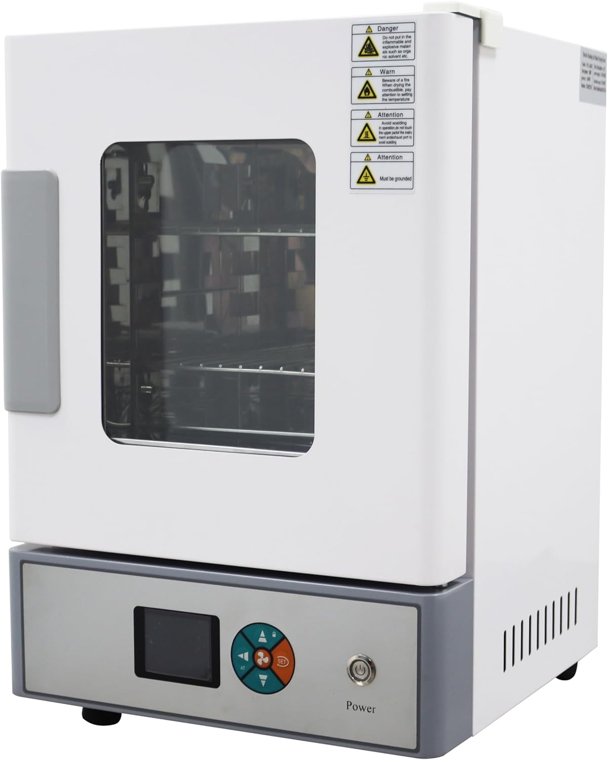 TECHTONGDA Digital Forced Air Convection Drying Oven Heat Treat Industrial Lab Temperature Control Independent Control Fan 11X10X10.5inch Chamber