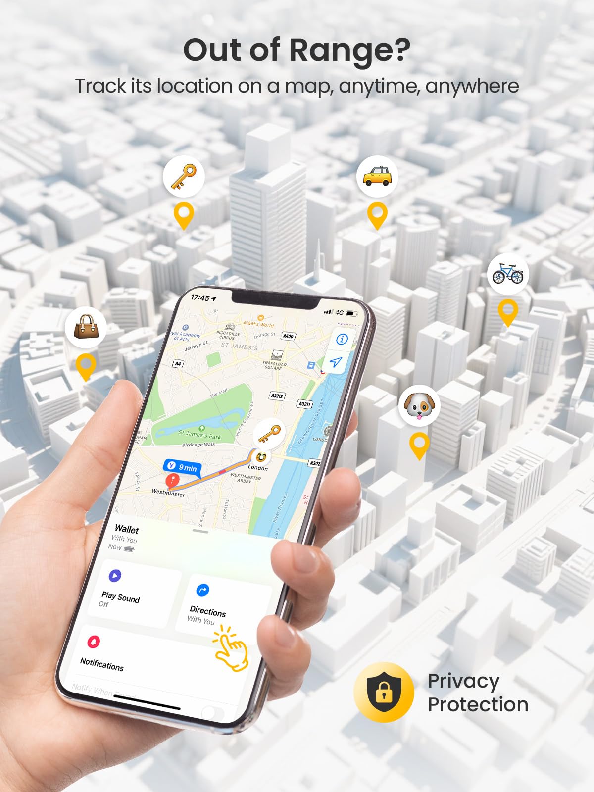 LOXP Lot de 2 cartes de suivi de portefeuille, fonctionne avec Apple Find My [certifié Apple MFi, iOS uniquement], localisateur GPS fin de 1,65 mm, étanche IP68, rechargeable sans fil pour