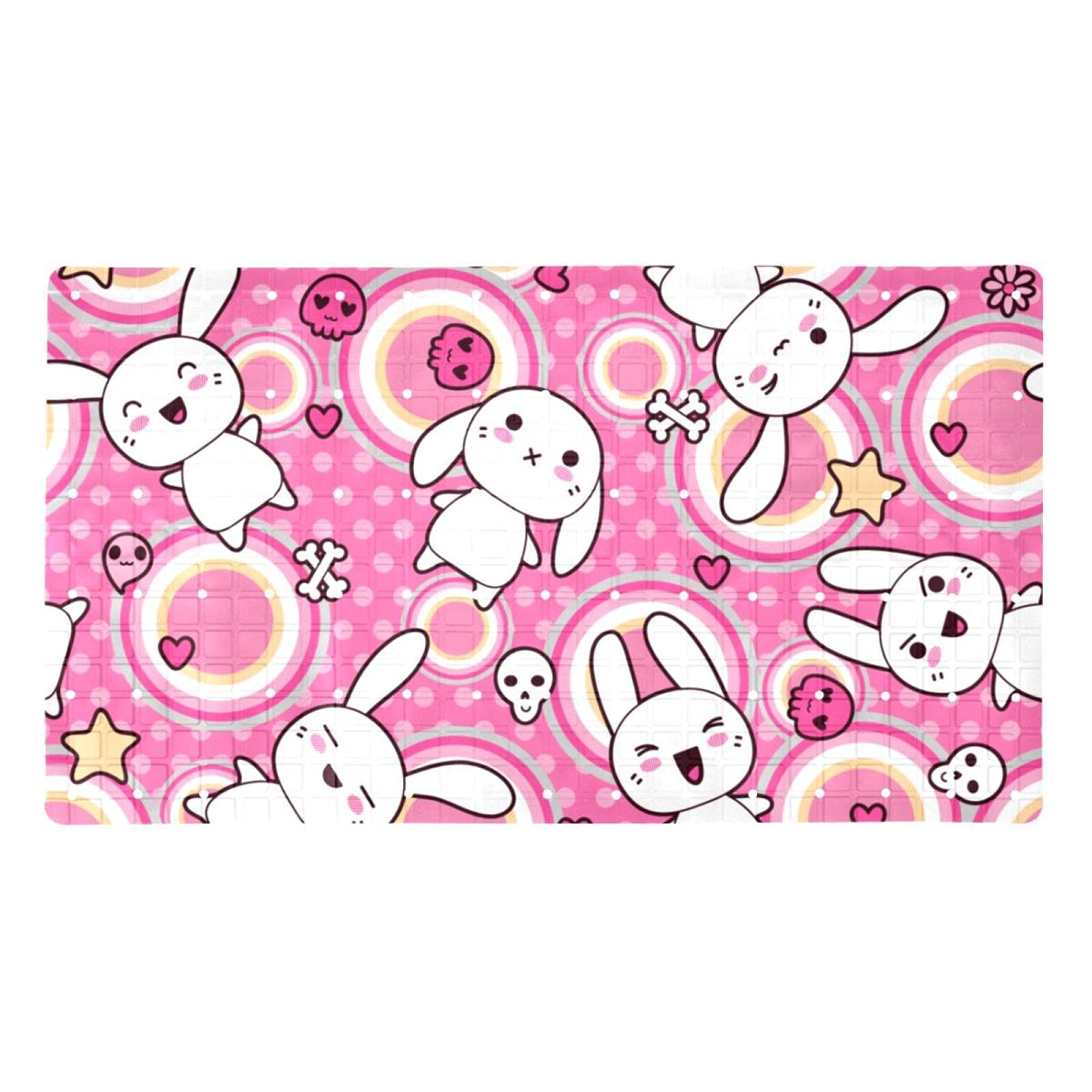 Tapis de bain avec ventouses pour le moment de la douche des enfants