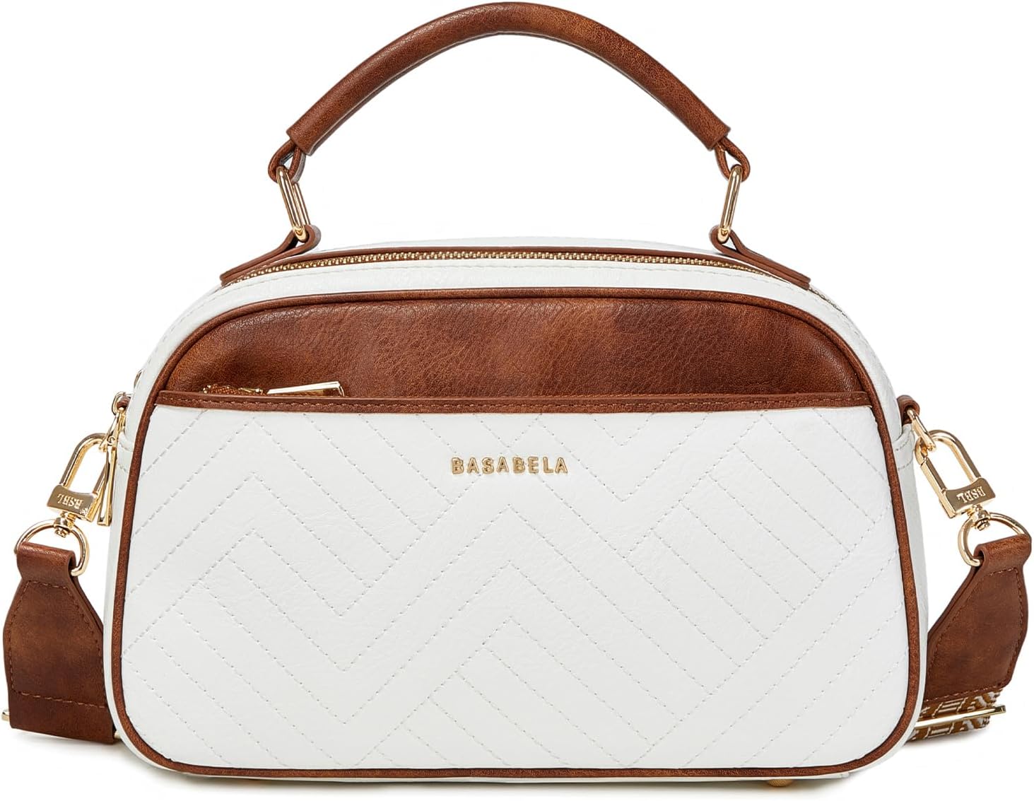 Vegan Leather Satchel Bags for Women Crossbody, Handmade Purses Top Handle Small Handbags Shoulder Bag with Wide Trendy Strap