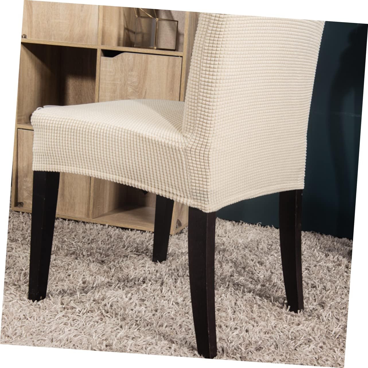 ABOOFAN 6pcs Dining Room Chair Covers Elastic Seat Covers Protective for Banquet Wedding Party Easy Storage