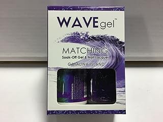 WAVEGEL Soak-0ff Gel & Nail Lacquer Matching Duo Set - Catalina Island - W73114-73114 I 0.5 Oz