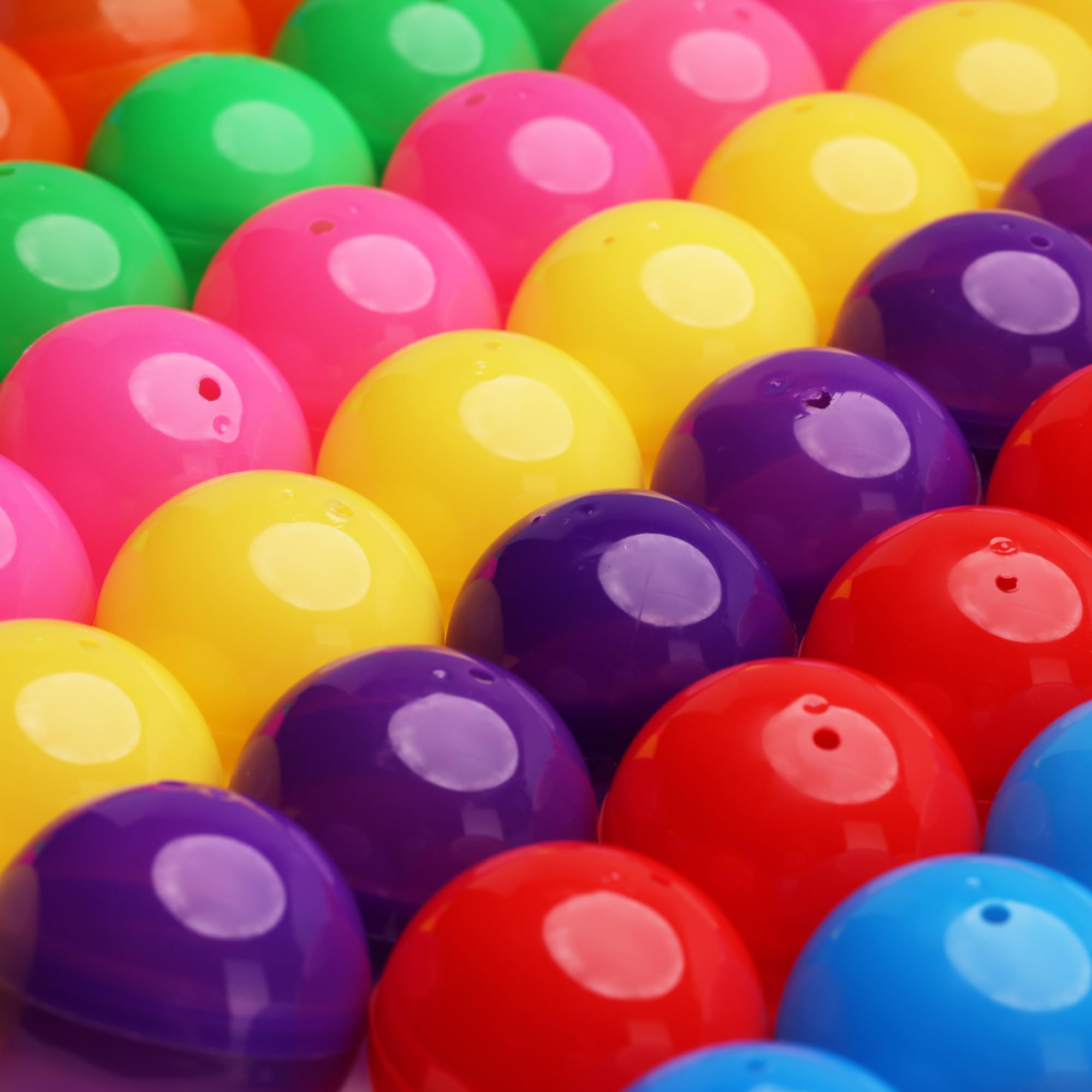Capsule Vending Machine 2" Assorted Colors Round Capsules Empty - 25 pcs