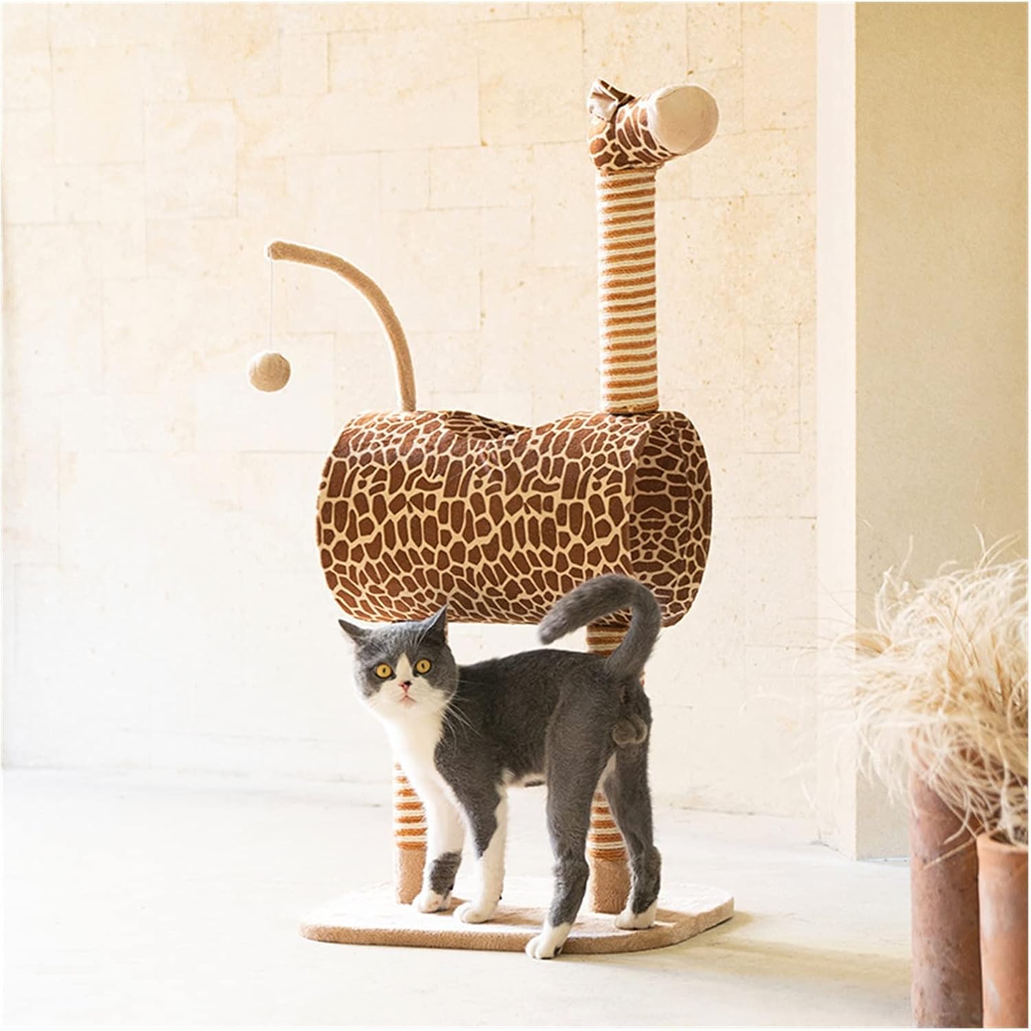 キャットツリー キリン 猫クライミングフレーム 猫砂 1個 小型非