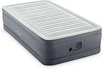 Vista 3 de Intex PremAire I Fiber-Tech - Cama de aire elevada con tecnología Dura Beam para el hogar con bomba eléctrica integrada, tamaño individual
