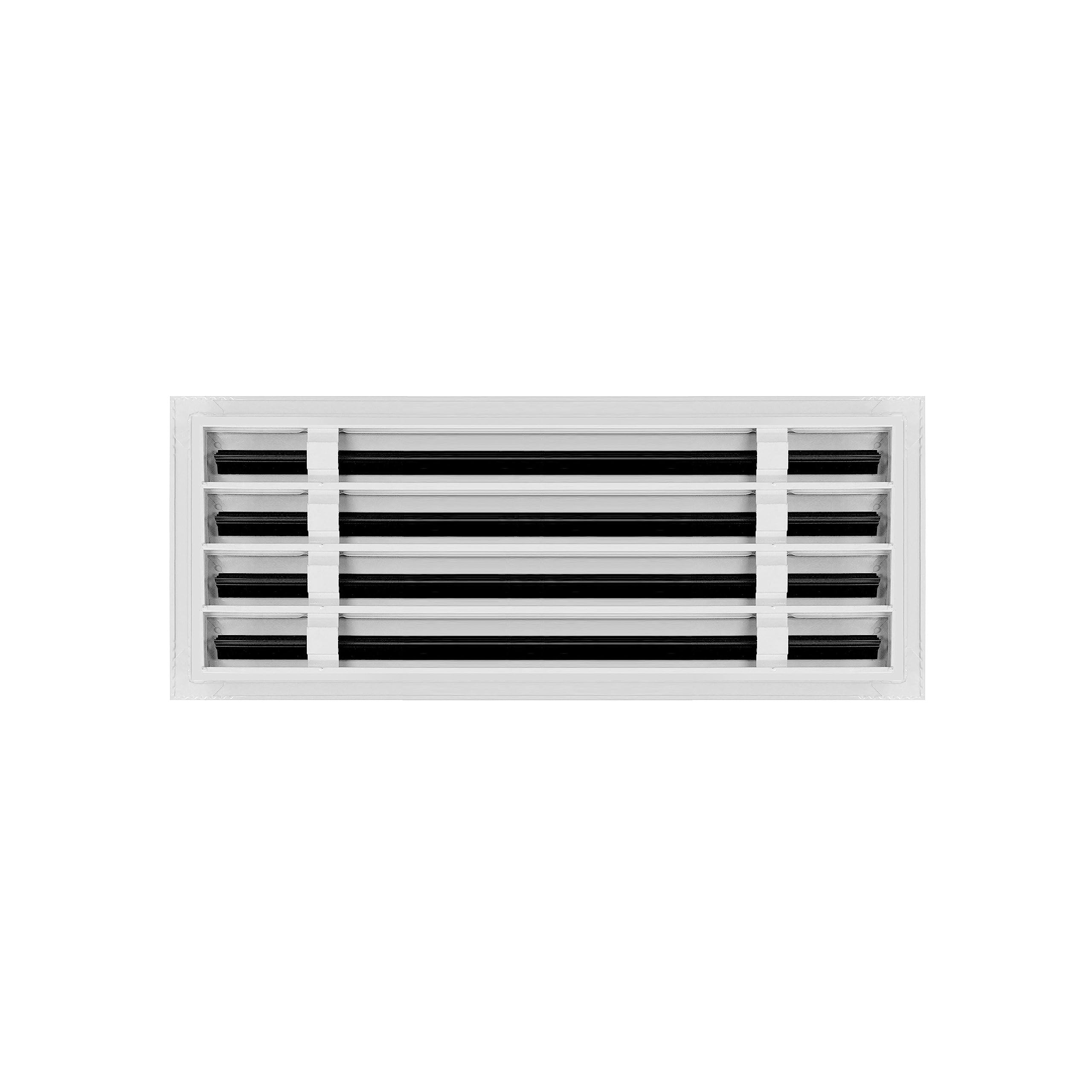 FA-STAR Lüftungsabdeckung 20,3x20,3 Cm – Weiß, Aus Aluminium, Mehrfach Einstellbar, Für Decke/Wand/Boden