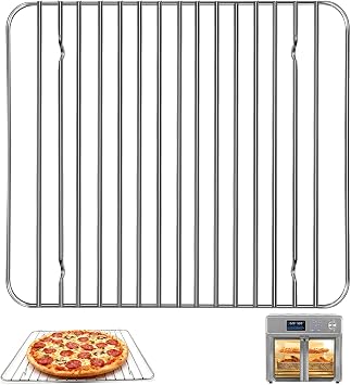 Air Fryer Replacement Parts for Kalorik MAXX Air Fryer Oven 26 Quart 10 in 1 Countertop Toaster Oven Air Fryer Combo, 12.511.3 IN Stainless Steel Air Fryer Wire Rack Grill Rack Accessories