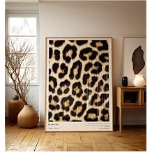 512 STORE Estetik Leopard Desen Duvar Dekor  er evesiz Poster Leopar Serisi Salon Yatak Odas  Balkon Poster 20 X 30 Bej, 12421f13