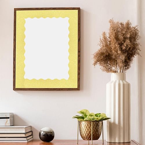 Miniatura 84 de Bordes de tablón de anuncios de 65 pies, bordes festoneados brillantes, borde decorativo para póster, decoración de aula para escuela, tiras de Verde