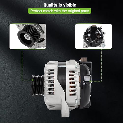 Miniatura 5 de SCITOO Reemplazo del alternador para Toyota para Camry 2002-2003, para Toyota para Solara 2002-2003 13958