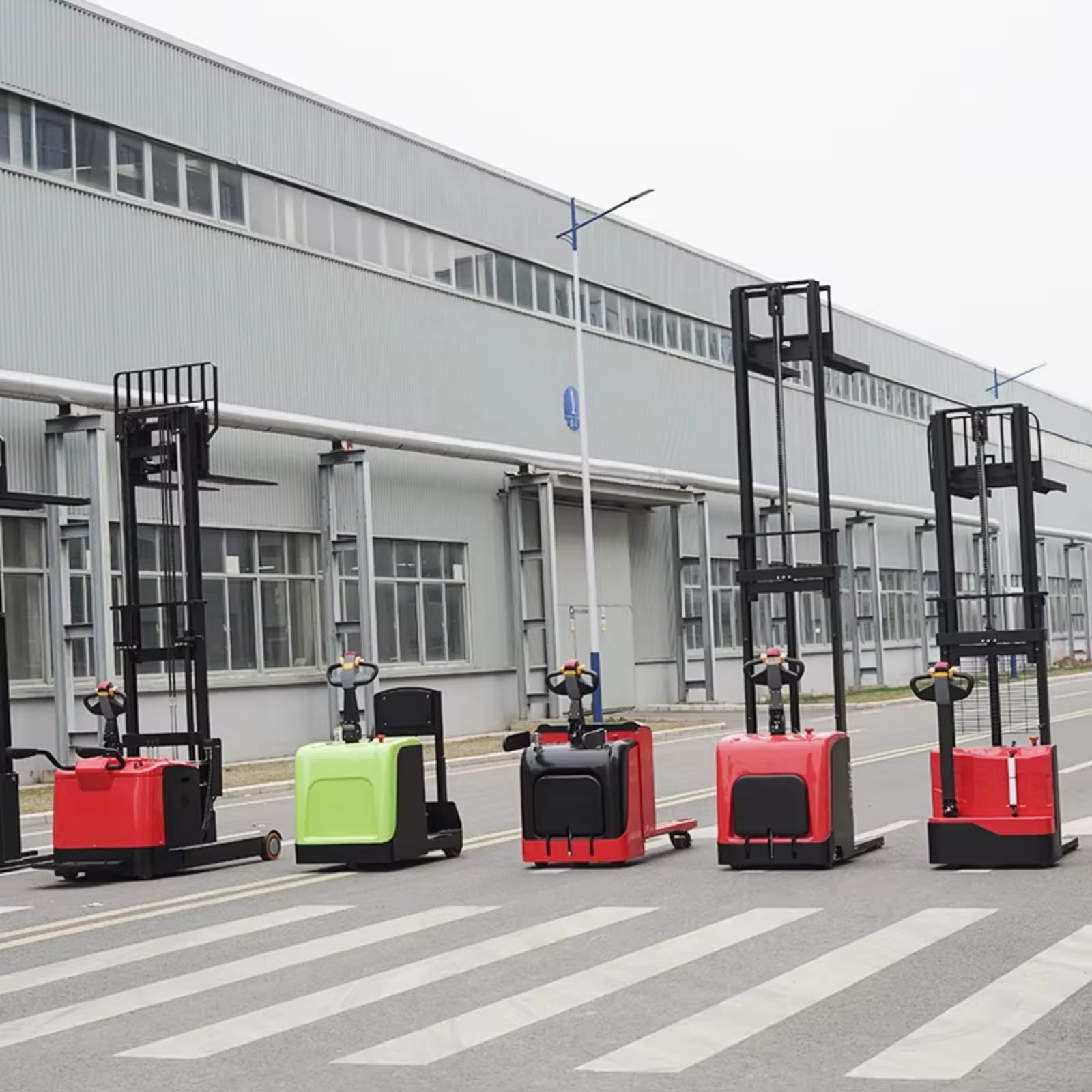Apilador eléctrico manual de 1000 kg, 1500 kg, 3000 mm, altura de elevación, equipo de manejo de almacén para gestión de bienes de fábrica y elevación de materiales