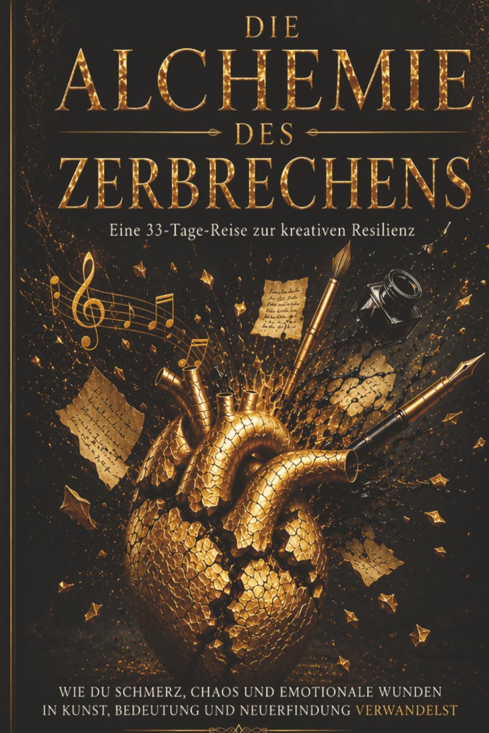 DIE ALCHEMIE DES ZERBRECHENS: Eine 33-Tage-Reise zur kreativen Resilienz Wie du Schmerz, Chaos und emotionale Wunden in Kunst, Bedeutung und Neuerfindung verwandelst