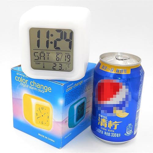 Miniatura 9 de Reloj despertador LED mapache panda rojo animal patrón personalidad creativo silencioso multifuncional escritorio electrónico escritorio reloj