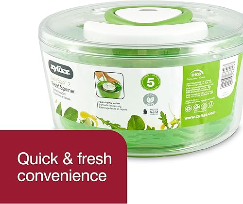 Miniatura 10 de Zyliss centrifugador de ensalada sencillo pequeño color verde L Verde