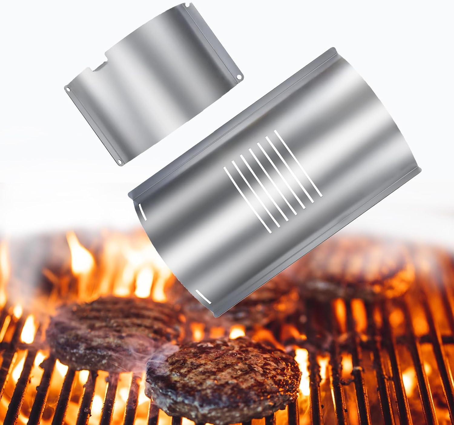 Nisorpa Flame Broiler Kit for Pit Boss 820 Series Pellet Grills,Adjusting Slide Cover and Bottom Kit Replacement Parts for Pit Boss,Metal Grill Parts Fit Pit Boss 820 Pellet Smoker