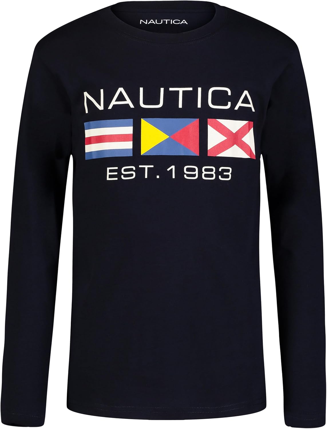 Nautica Boys' Long Sleeve Screen Print Graphic T-Shirt