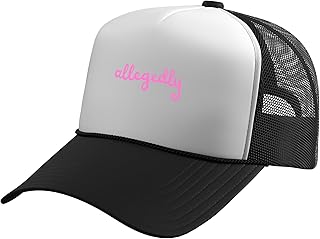 Allegedly Funny Attorney Funny Lawyer Barrister Law School Trucker Hat with Adjustable Mesh Back