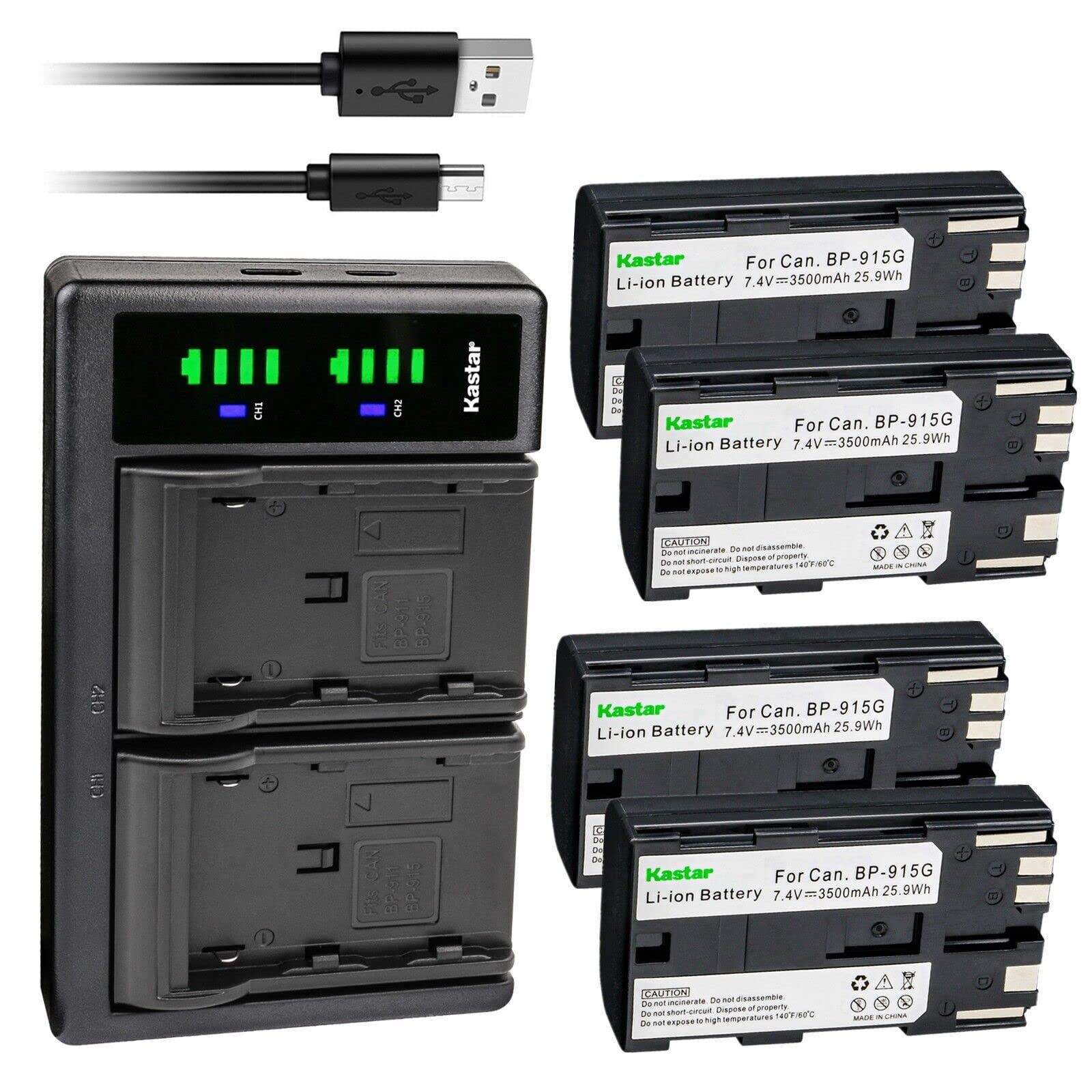 Kastar Pack of 4 BP-915G Batteries and LTD2 USB Charger Compatible with Phase One P25 Plus P25+, Phase One P30, Phase One P30 Plus P30+, Phase One P40, Phase One P40 Plus P40+-image-37