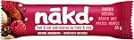 Nākd. Fruits crus & Barres de noix - Plaisir des baies - 100% ingrédients naturels - Pas d'ajout de sucre - Végétaux - Sans gluten - 4 x 35g barres - 140g