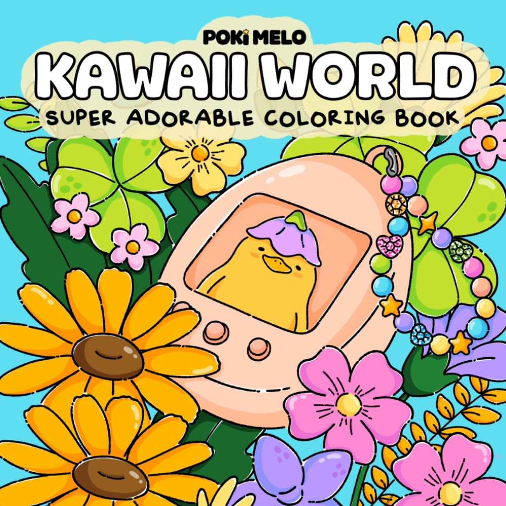 Kawaii World: Super Adorable Coloring Book for Adults and Teens Featuring Cute Animal Characters for Relaxation and Creativity