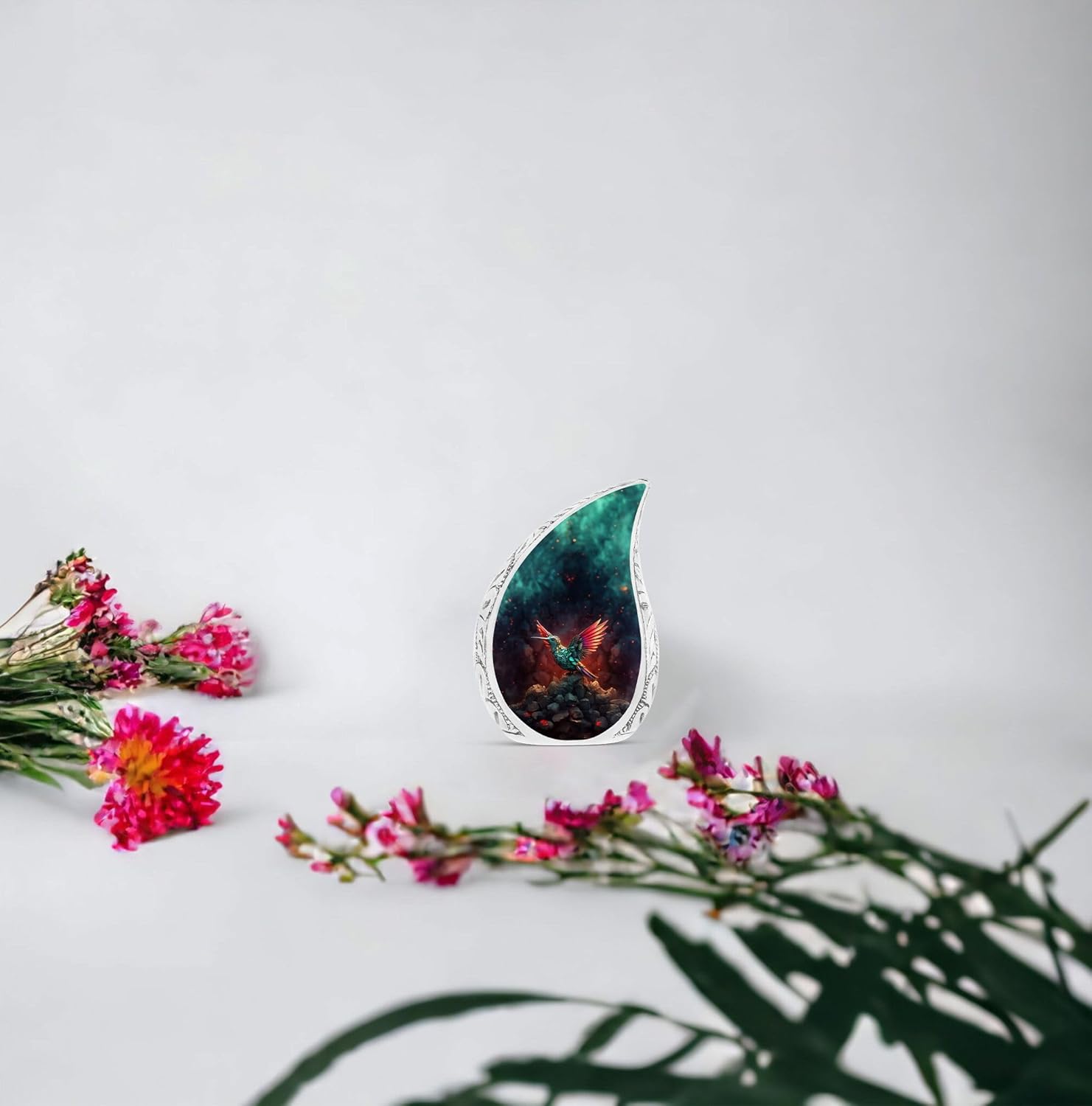 Small Urn, Hummingbird Urn, Teardrop Urns For Human Ashes Adult, Cremation Keepsakes For Ashes, Mini Urns For Human Ashes, Urns For Human Ashes Adult Male Dad, Metal Urn, Miniature Urn 3 Inch Set Of 1