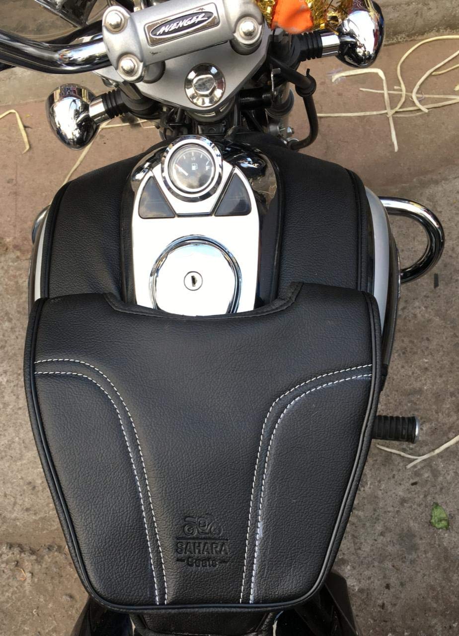 RIYAAN Bajaj Avenger 150/160/180/220 Cruiser Pocket Tank Cover Bag (Black) Pack of 1-image-30