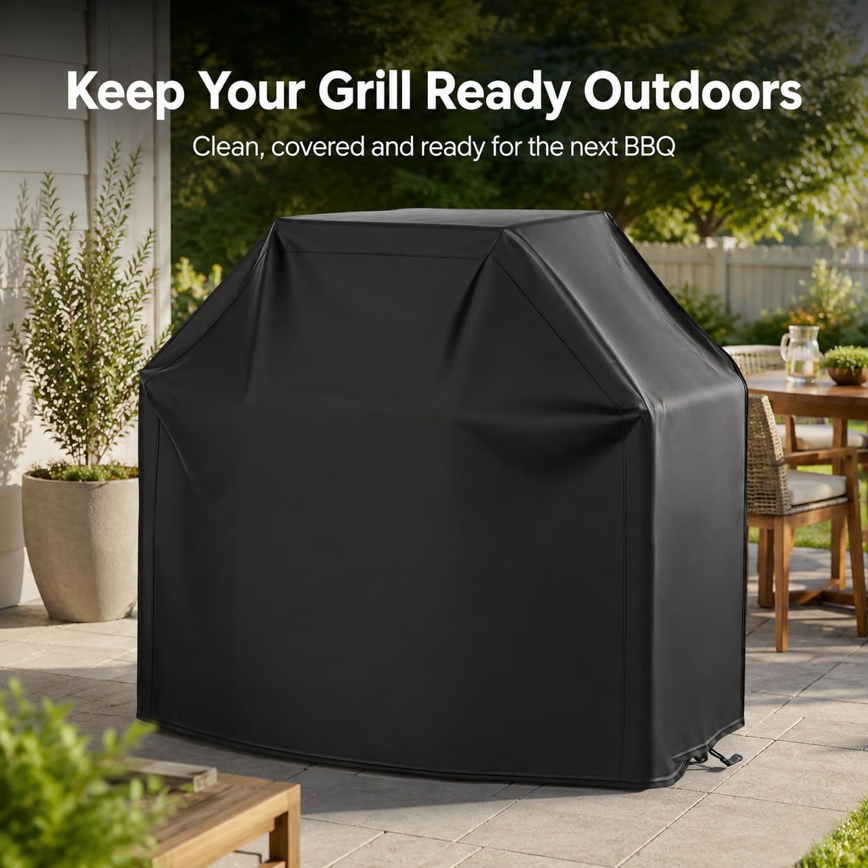 Funda Barbacoa para Campingaz El Prado/Figari 2012-2014, 210D Oxford Cubierta BBQ de Parrilla, Exterior Impermeable Protección UV Anti-Viento con Cordón