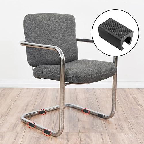 Miniatura 6 de 20 protectores de pies para muebles de 0.551 in, protectores de suelo de taburete de bar, puntas rectangulares antideslizantes para patas, tapas