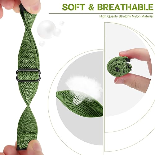 Miniatura 4 de Relting Compatible con Fitbit Versa 2 bandas para mujeres y hombres, correa deportiva de nailon trenzado elástico transpirable para Fitbit