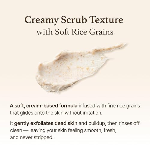 Miniatura 7 de I'm from Máscara de arroz de 3.88 onzas, máscara facial exfoliante suave para piel opaca y áspera, limpieza de poros, elimina las células muertas de