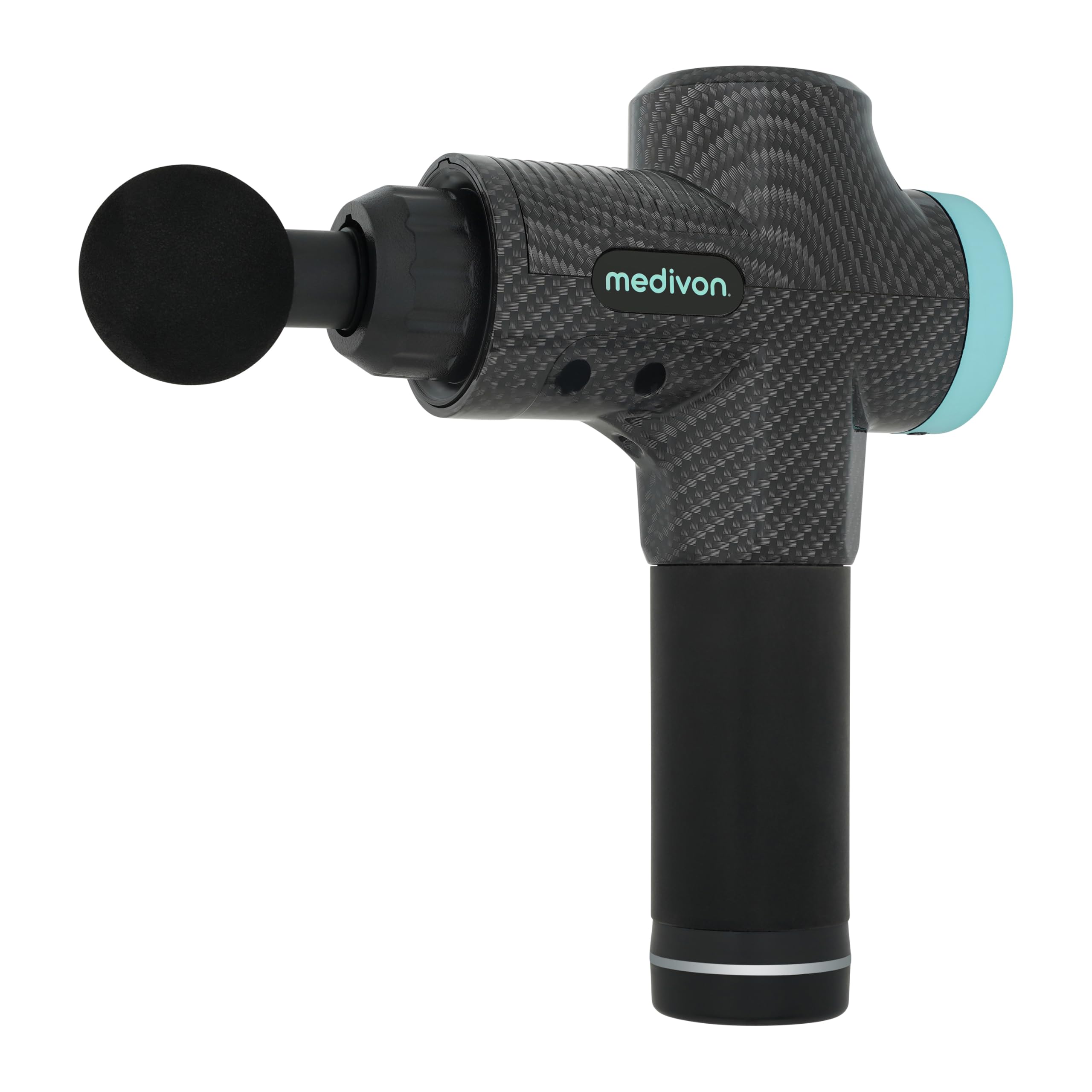 Medivon - Pistolet Massage Musculaire Percussion - MV-GUNACTIVEX Sans Fil 30 Vitesses 10 Embouts - Pour Récupération Sportive Soulagement Douleurs Tissus Profonds