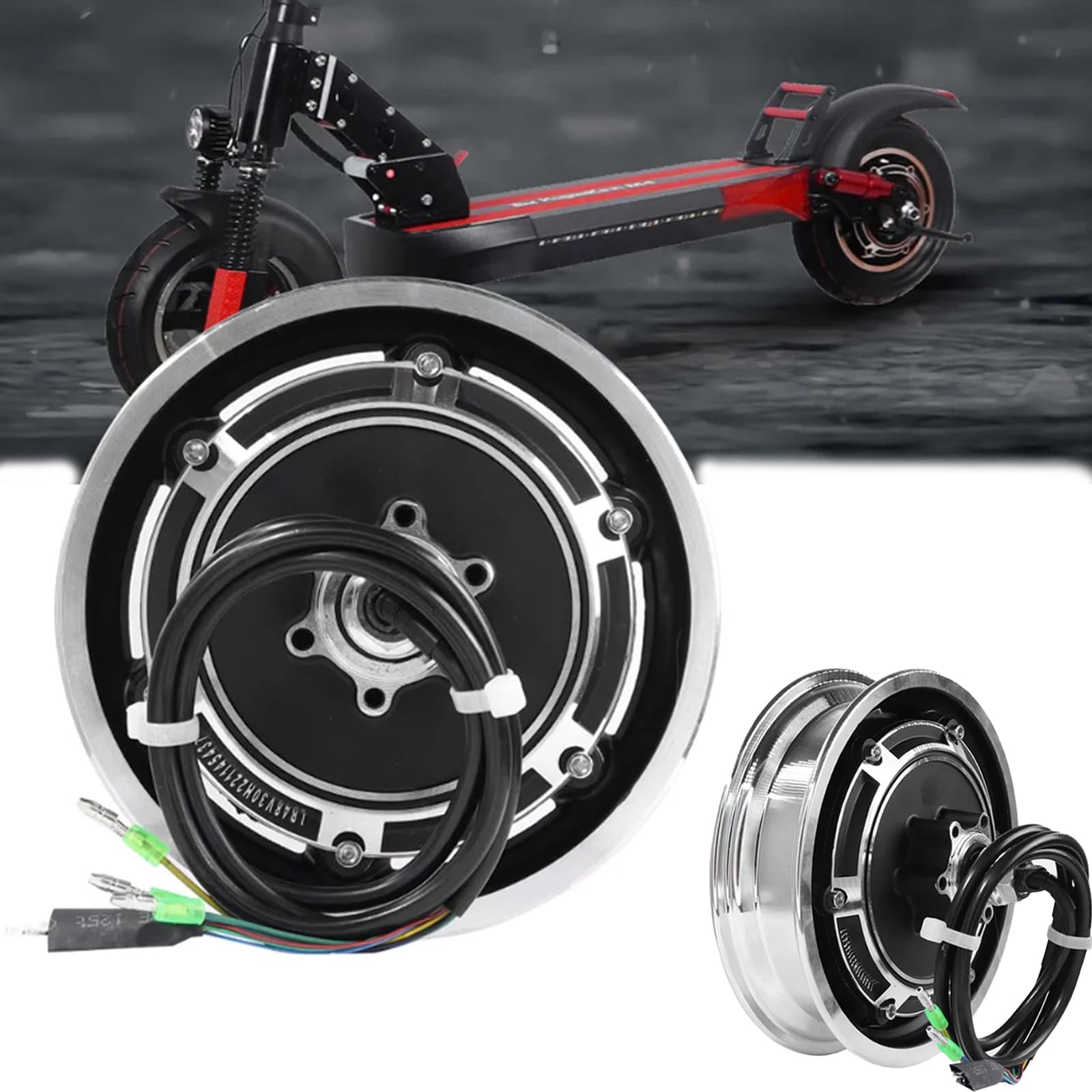 Motore Del Mozzo, Motore Del Mozzo Per Scooter Elettrico 10pollici Per Kugoo M4/M4 Pro 48v 500w Motore Del Mozzo Della Ruota Sostitutivo E Motore Per Scooter Per Scooter Elettrici Kugoo M4/M4 Pro
