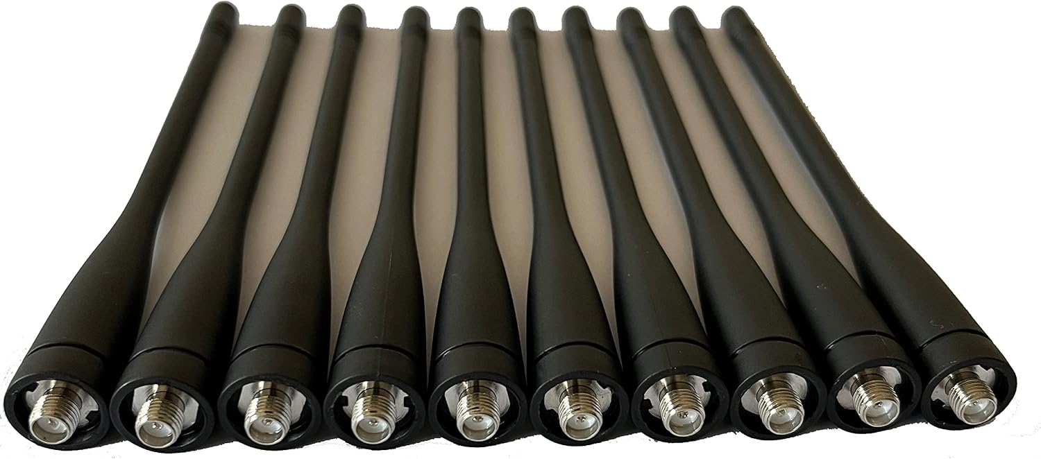 10 PCS KRA-27 UHF Whip Antenna 400-470MHz for Kenwood Two-Way Radio TK3310 TK3107 TK3140 TK3160 TK3170 TK3180 TK5310 TK5320 TK372 TK380 NX300 NX320 TK-3312 TK3307 TK3207 6 Inch