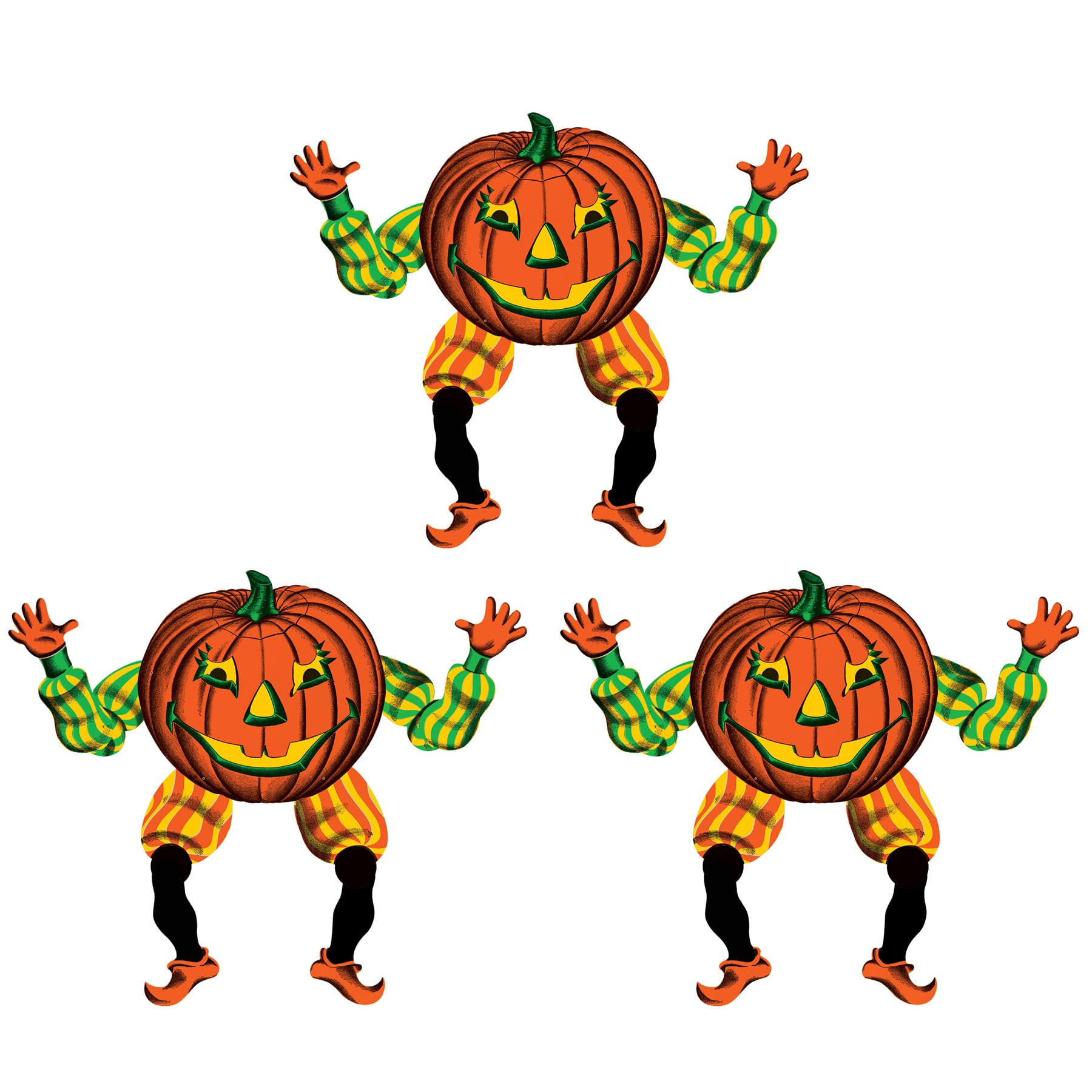 Suspensions Halloween Beistle S00442AZ3 en papier nid d'abeille aux couleurs automnales
