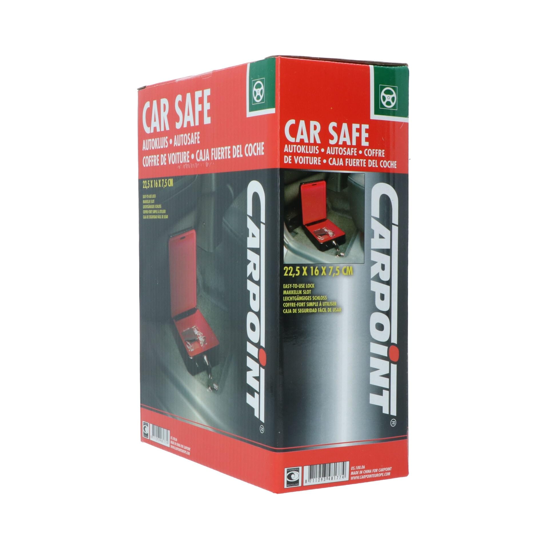 Carpoint CG Car Professional 0510006 sejf samochodowy, szary
