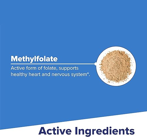 Miniatura 8 de Superior Source Metilfolato 5-MTHF 1000 mcg, tabletas microlignuales de disolución rápida, 60 unidades, forma biológicamente activa de folato, salud