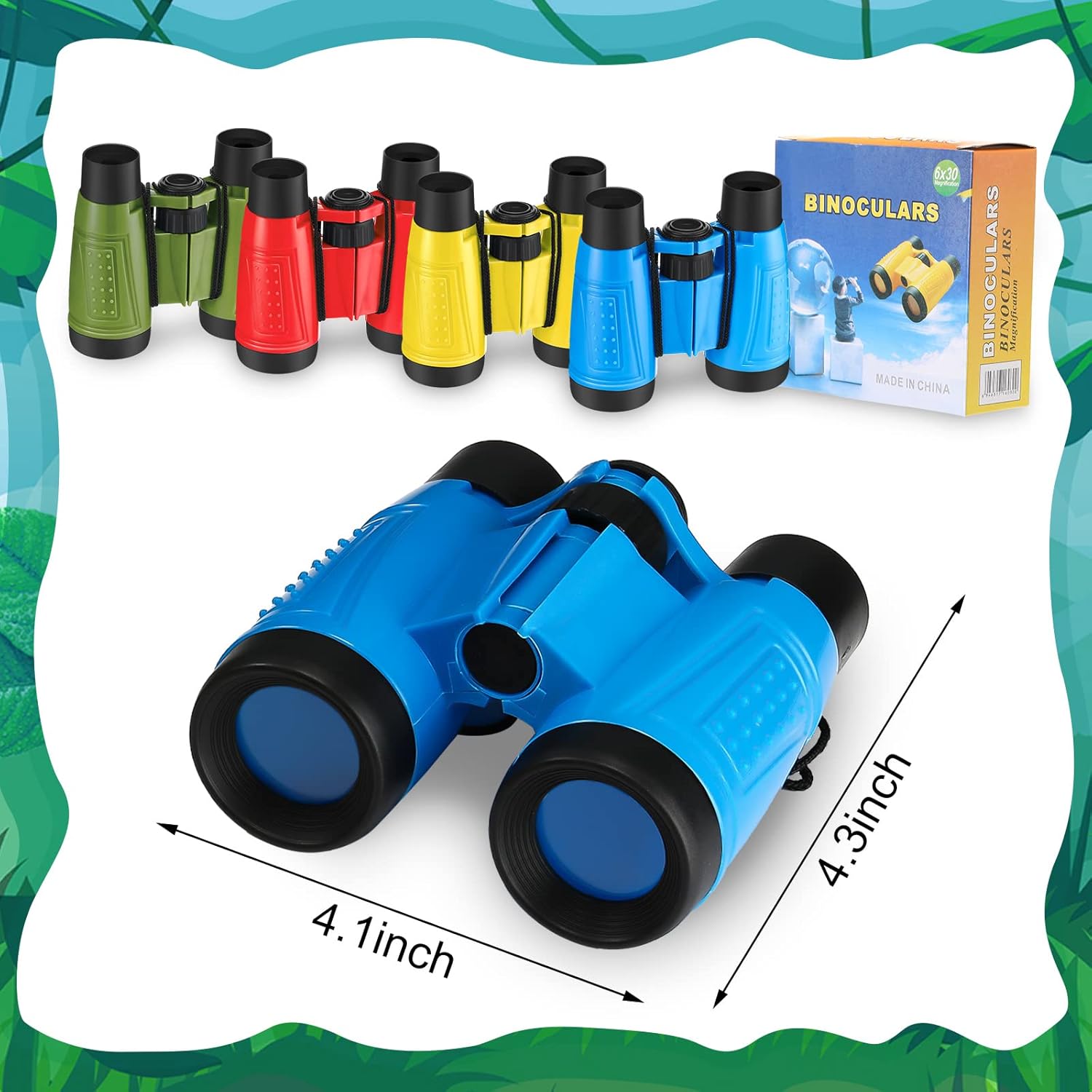 Leyndo 24 Pieces Kids Binoculars with Neck String Assorted Colors Novelty Toy Binoculars for Kids Camping Party Supplies Nature Exploration Toys for Outdoors Indoors Sightseeing, Camping, Birdwatching - Image 3