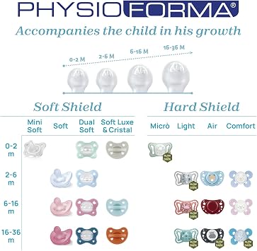 Chicco PhysioForma Comfort Silicone Pacifier (2-6 Months, 2-Piece)