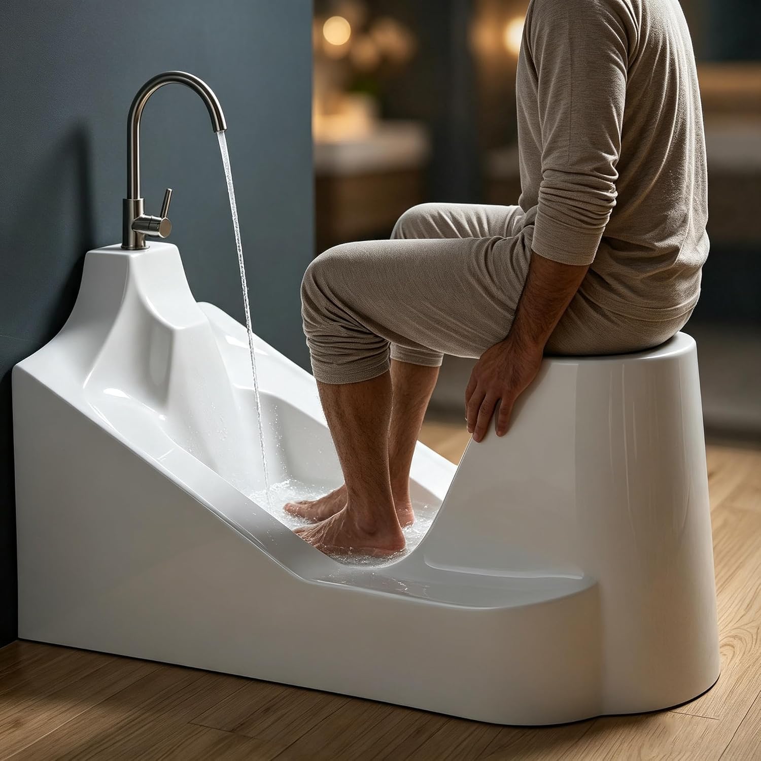 Bacinella per Pediluvio Musulmana, Bacinella in Acrilico per Abluzioni, Lavaggio di Mani, Viso E Piedi, Sollievo dallo Stress, per Mantenersi Fisicamente E Mentalmente Puliti, Utensili A