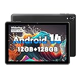Android 14 Tablet High Performance, 12GB RAM 128GB ROM, 10 Inch Tablets with 1280 * 800 IPS HD Touchscreen, Octa-Core Processor, 1TB Expandable, Unisoc A523 CPU, Dual Camera