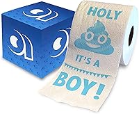 Vista 8 de Printed TP Holy It's a Girl! Regalo de papel higiénico impreso para revelación de género, divertido rollo para niñas, regalos de fiesta de baby