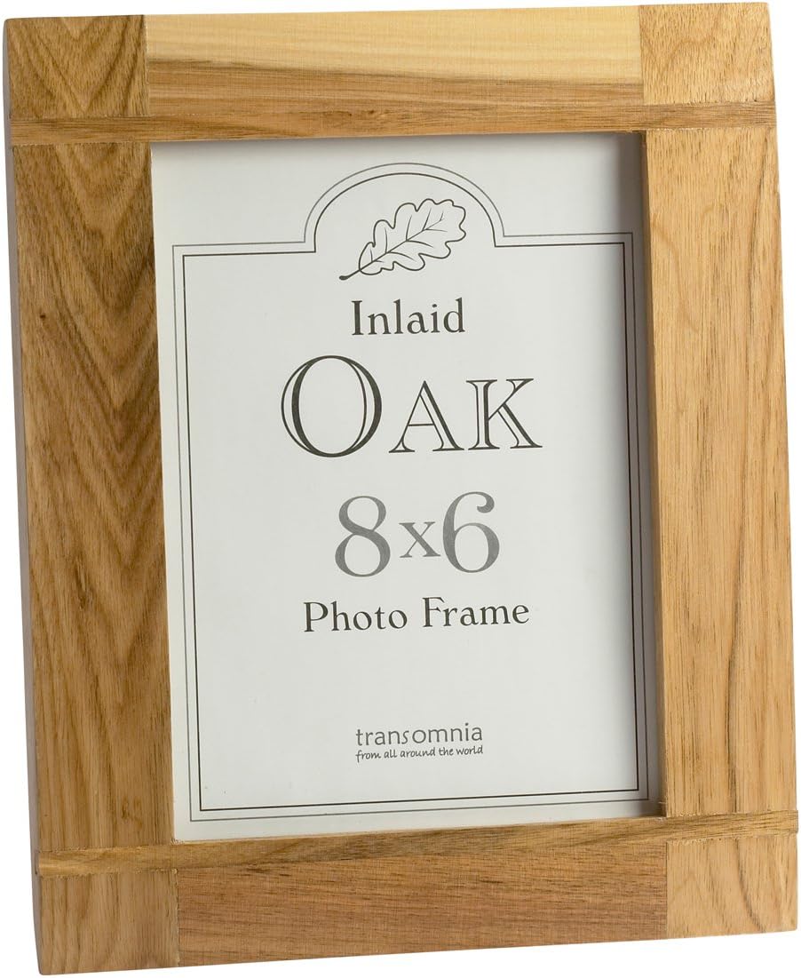 Vivarti Transomnia Oak Wood Inlay Photo Frame 8x6