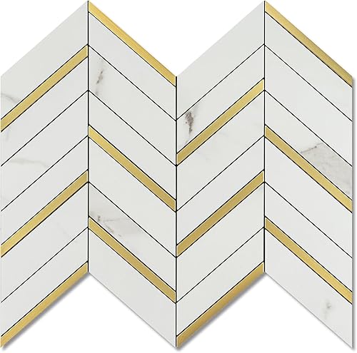 Pelar y pegar, 10 hojas de azulejos de pared de espiga para despegar y pegar de 12.1 x 9.7 pulgadas, azulejos de PVC para salpicaduras de cocina y