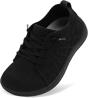 Toddler Shoes Girls Boys Wide Barefoot Shoes Minimalist Walking Sneakers Zero Drop Slip on Tennis Shoe Breathable Naturally Flexible