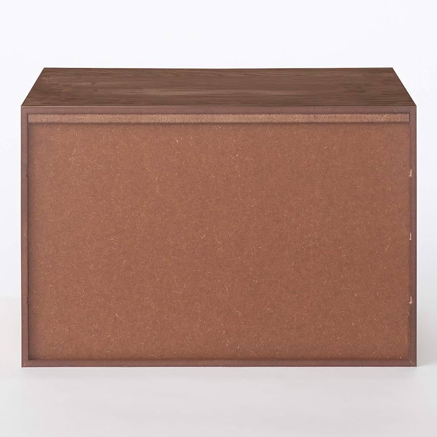 無印良品　木製収納ケース　引出し式　2段　ワイド　ナチュラル　オーク材④ 木製収納ケース・引出式・2段・ワイド・オーク材 | 無印良品