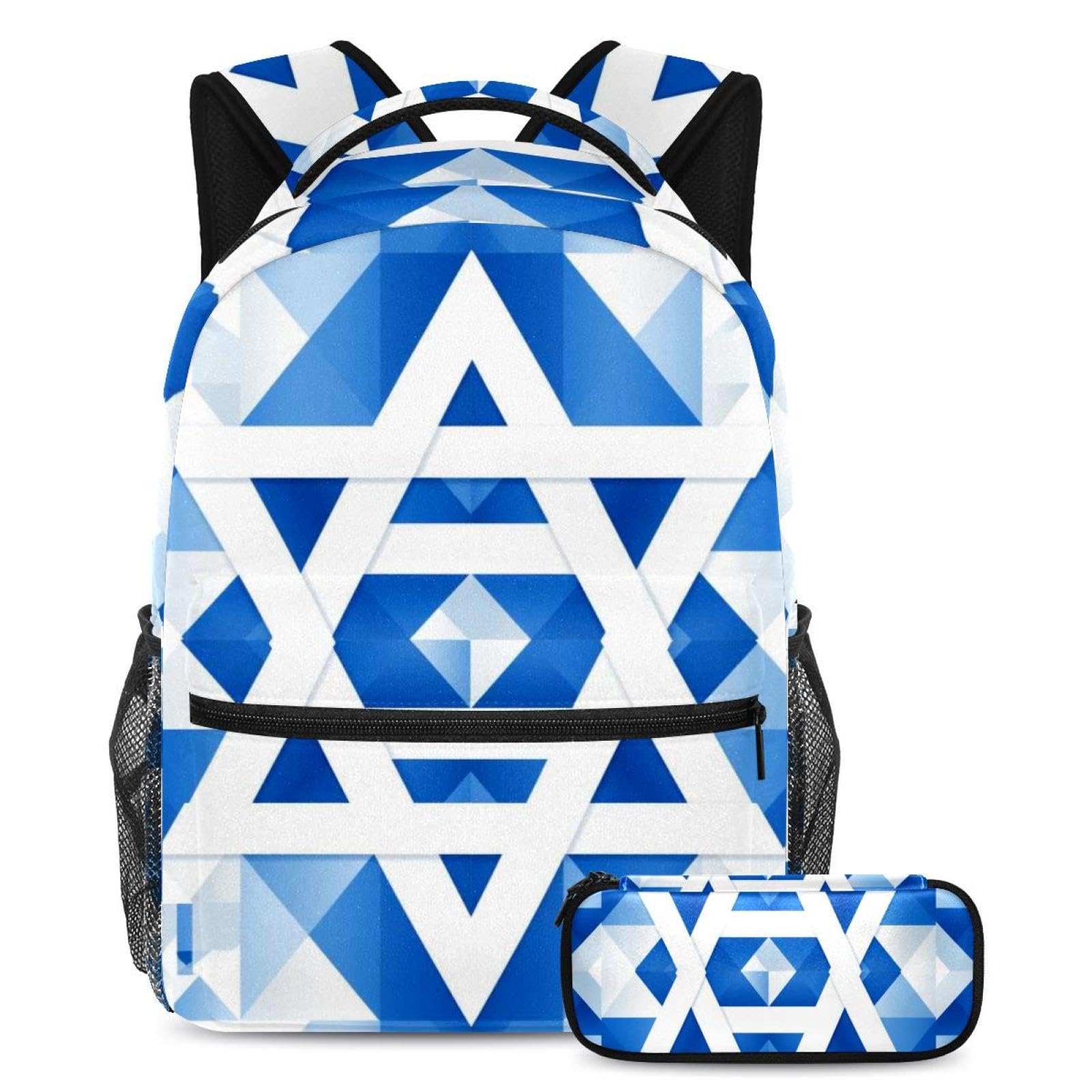 Ensemble sac à dos drapeau israélien bleu, le cadeau idéal pour la rentrée