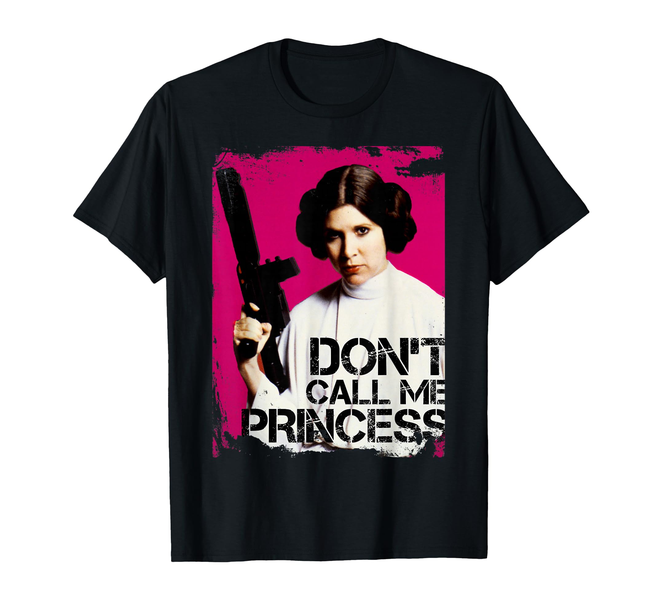 T-shirt Star Wars Leia sérigraphie haute résistance