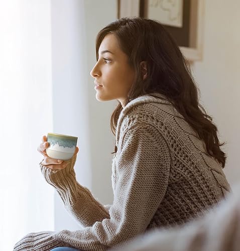 Vista 55 de Juego de tazas de café de cerámica, tazas de café One Shot, tazas de café pequeñas de doble pared Demitasse para expreso, juego de tazas de café