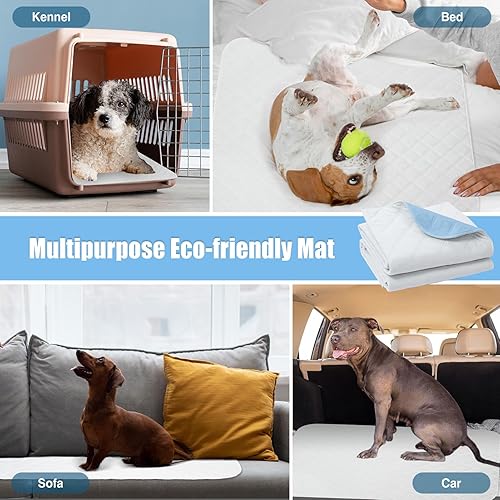 Miniatura 9 de Almohadillas lavables para orina para perros  Almohadillas reutilizables para entrenamiento de cachorros, almohadillas impermeables para orina de